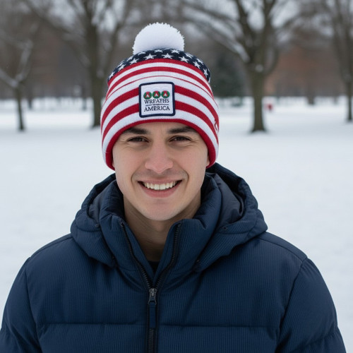 NEW! USA POM BEANIE