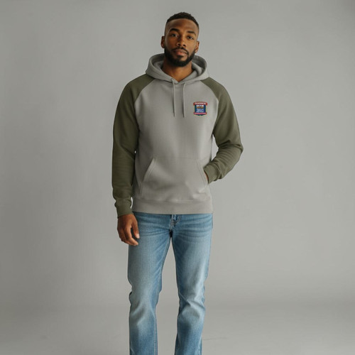 NEW!! 2026 Theme Hooded Sweatshirt-Green &  Gray