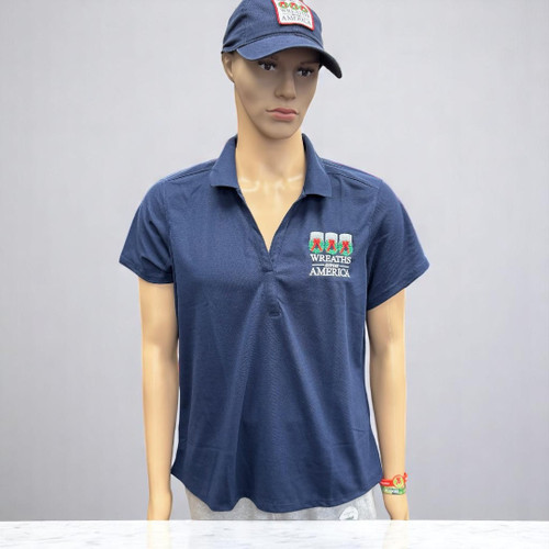 Womens Navy Blue Polo