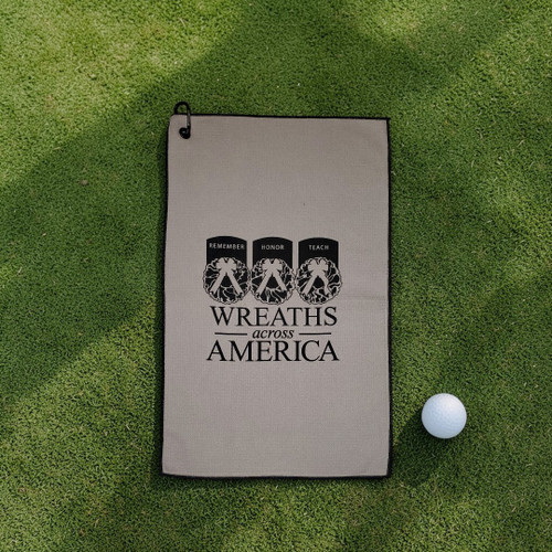 NEW! WAA Waffle Weave Golf Towel | Gray