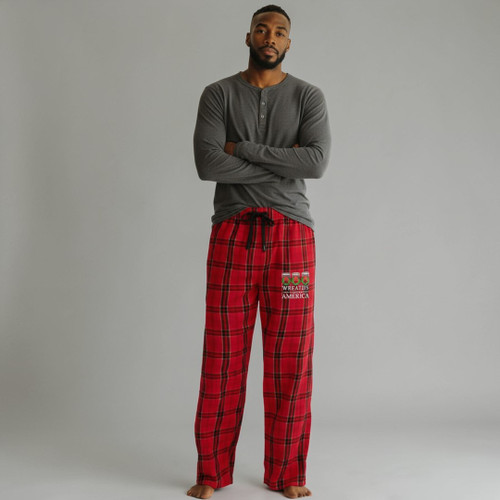 WAA Red Plaid Flannel Pants