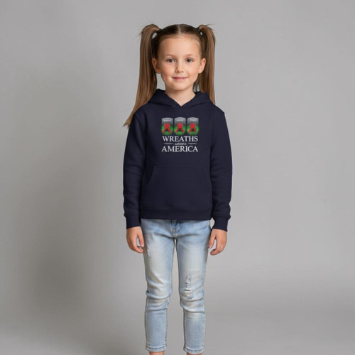 WAA Youth Navy Hooded Sweatshirt