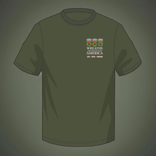 2024 Theme Short Sleeve Green T-Shirt