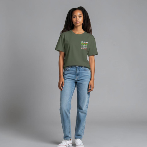 2024 Theme Short Sleeve Green T-Shirt