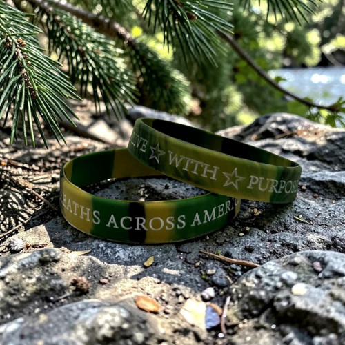 Youth Live with Purpose Camouflage Wristband