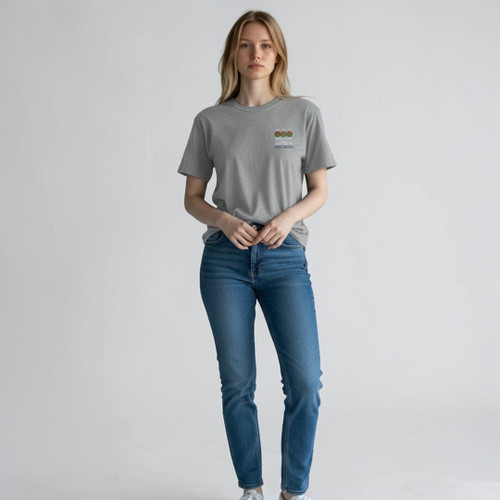 2025 Theme Short Sleeve Gray T-shirt