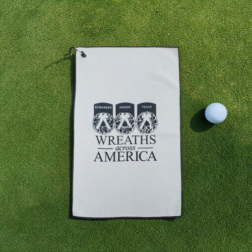 NEW! WAA Waffle Weave Golf Towel | White