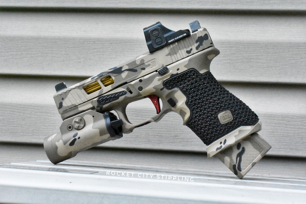How does one make this stipple pattern? : r/Glocks
