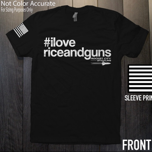 #Ilovericeandguns T-shirt Black #Ilovericeandguns T-shirt Black
