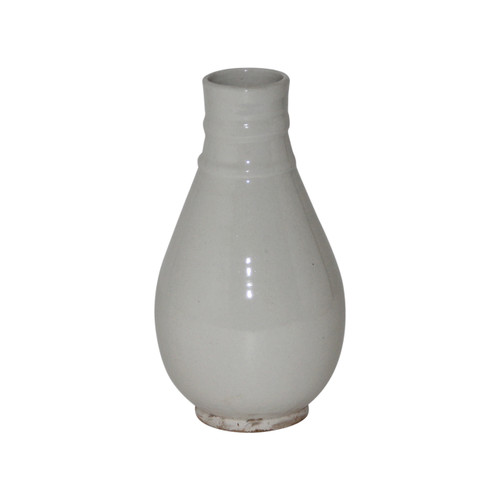 Off White Ceramic Vase Small