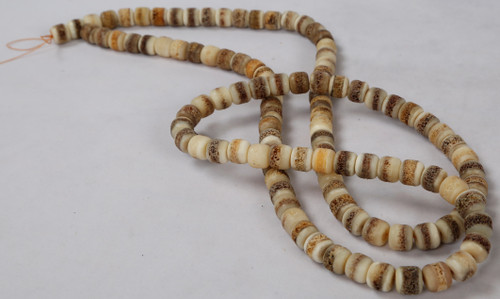 Dark Bone Bead Cylindrical