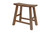 Reclaimed walnut wood stool natural