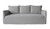 Naples Slipcover Sofa Wash Linen Gray 91x40x38.5H