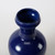 Dark blue glaze vase with tick flowers