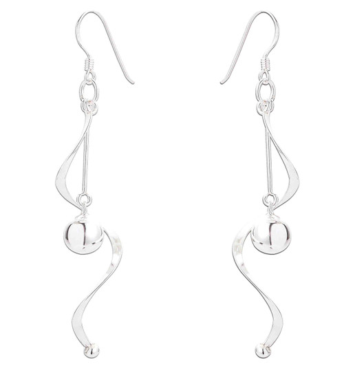 Nina Drop Earrings - Silver