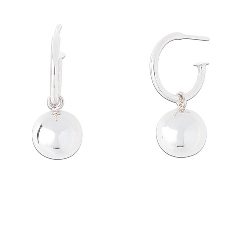 Fifi Hoop Earrings - Silver (High Polish)