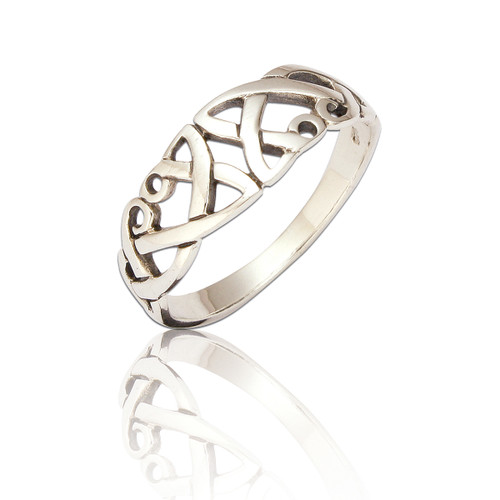 Sinead Celtic Openwork Ring