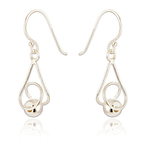 Abigail Drop Earrings - Small Silver