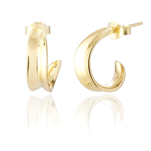 Angelie Hoope Earrings - Gold