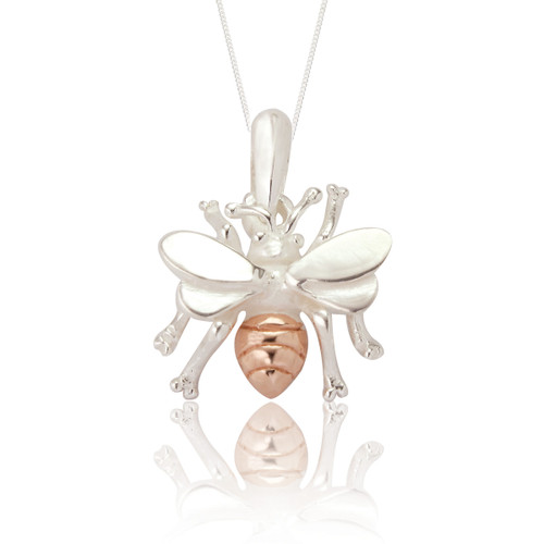 Bella Bee Pendant & Chain - Rose Gold