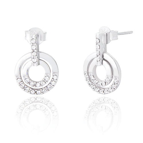 Morgan Drop Earrings - Silver