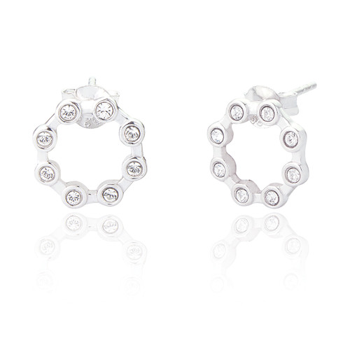 Kendall Open Circle Earrings - Silver