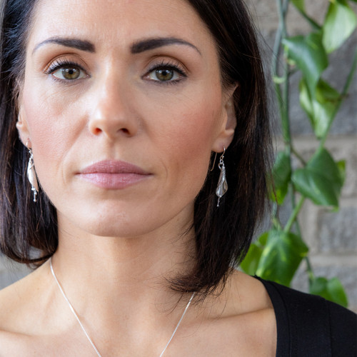 Zara Drop Earrings - Silver