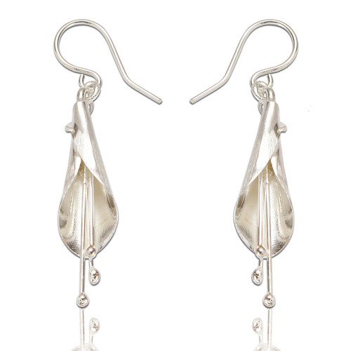 Zara Drop Earrings - Silver