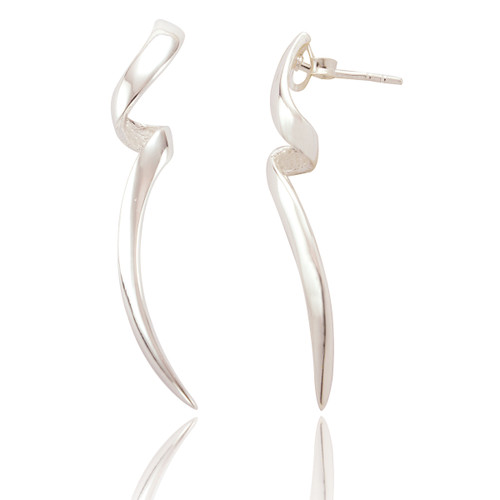 Tempest Drop Earrings - Silver