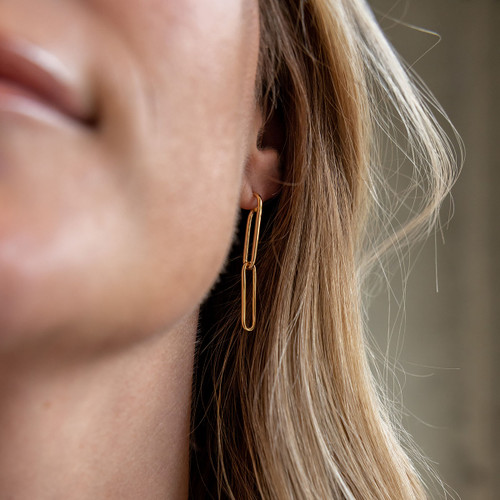 Ami Drop Earrings - Gold