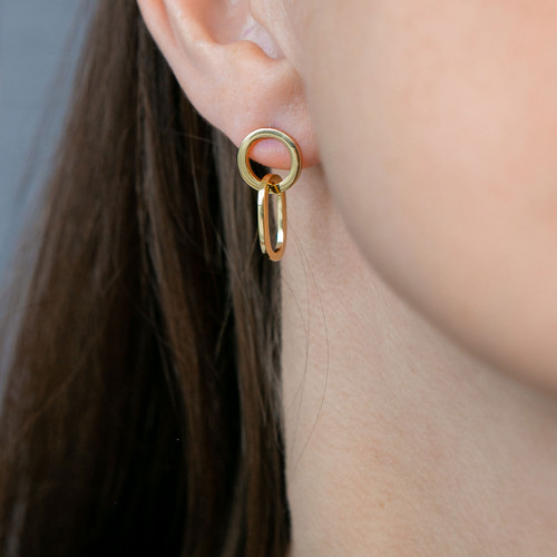 Ariane Drop Earrings Small - Gold