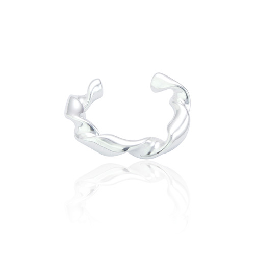 Edra Twist Ear Cuff - Silver