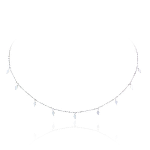 Carina Diamond Necklace - Silver