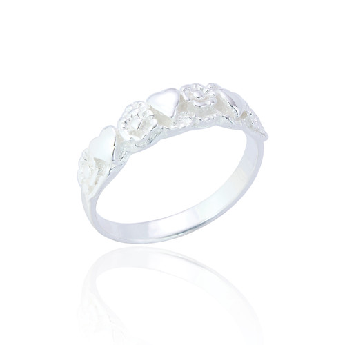 Emi Heart Ring - Silver