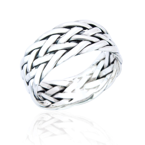 Fionn Men's Braid Ring - Silver Fionn Men's Braid Ring - Silver