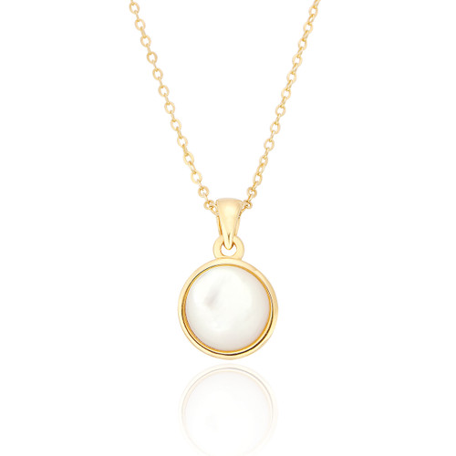 Jemima Pearl Pendant & Chain - Gold