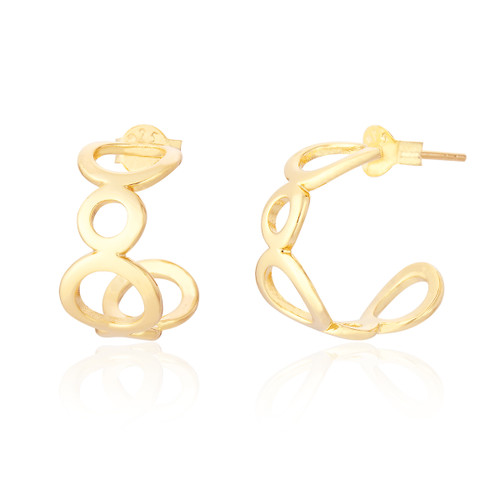 Sezane Circle Hoop Earrings - Gold