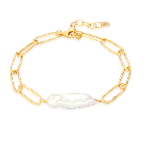 Noah Freshwater Pearl Bracelet - Gold