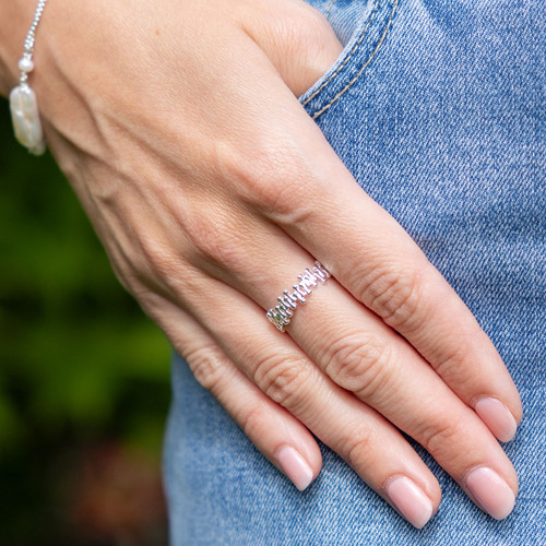 Aspen Linear Ring - Silver