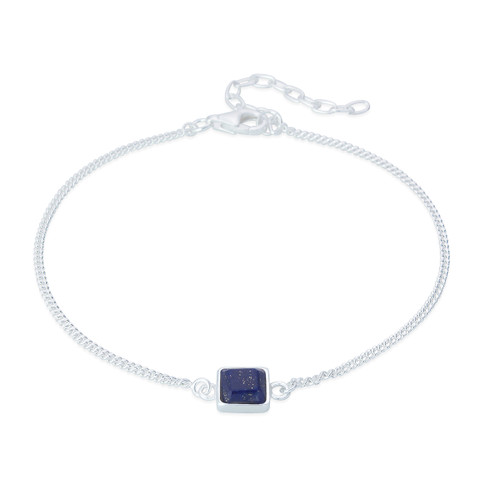 Liga Square Lapis Bracelet - Silver