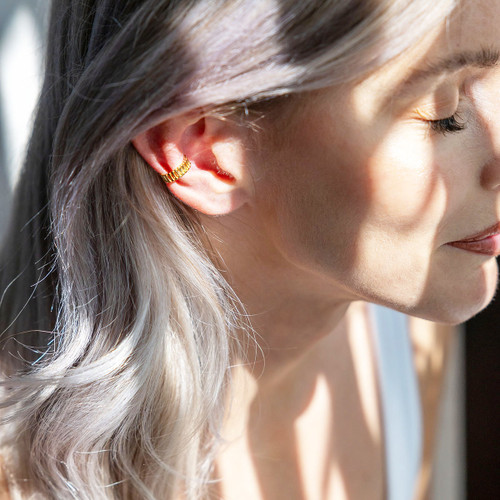 Jolene Linear Ear Cuff - Gold