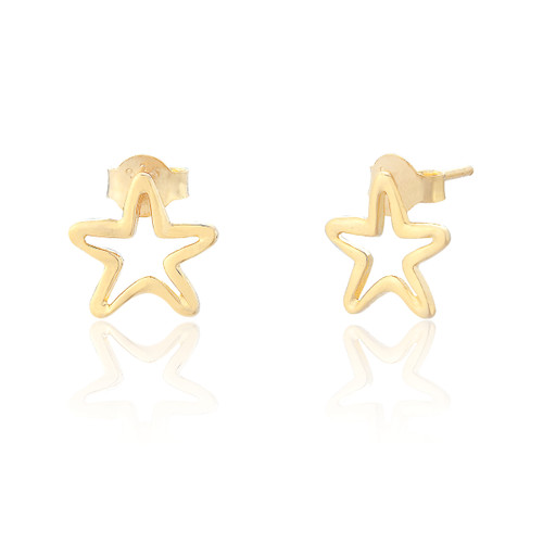 Estella Star Stud Earrings - Gold