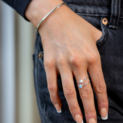 Lali Star Stone Ring - Blue Opal