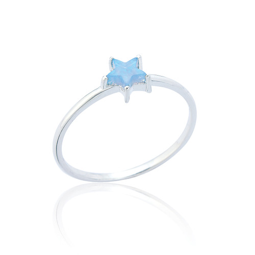 Lali Star Stone Ring - Blue Opal