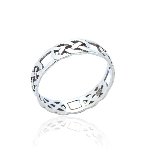 Aislinn Celtic Knot Ring - Silver