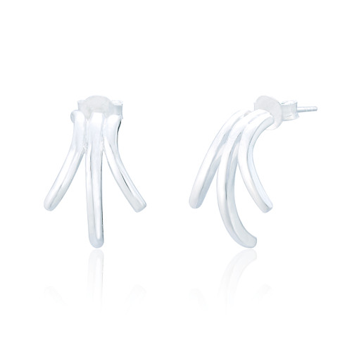 Kathryn Strand Stud Earrings - Silver