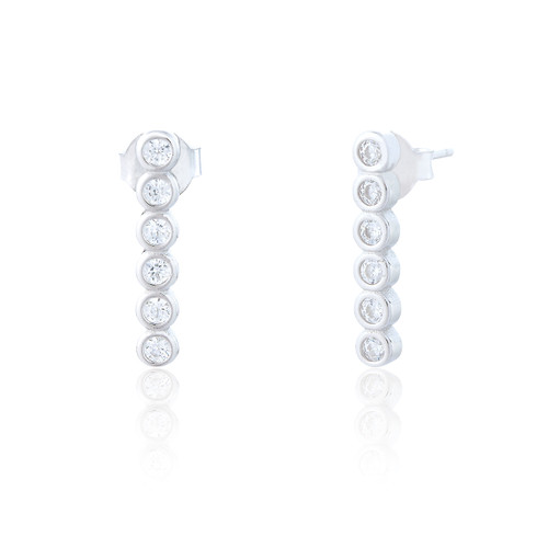 Judi C.Z Climber Studs - Silver