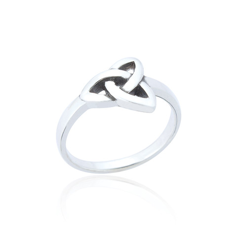 Eimear Celtic Trinity Knot Ring - Silver