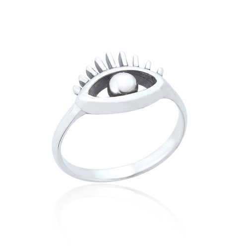 Andie Evil Eye Ring - Silver