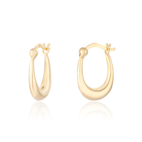 Rosario Creole Hoop Earrings - Gold